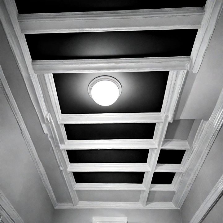 perfect black and white ceiling design