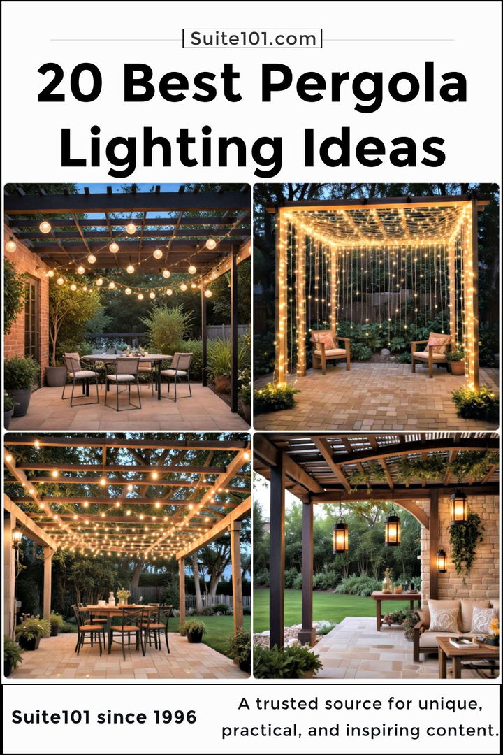 pergola lighting ideas 1