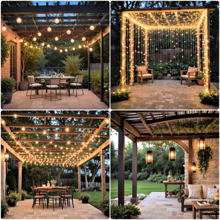 pergola lighting ideas