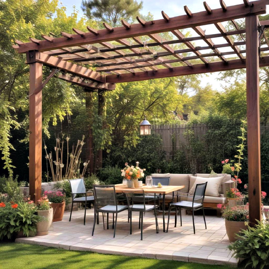 pergola to add charm to your outdoor area