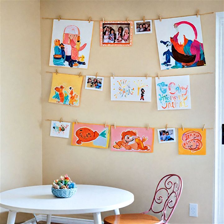 personalized art display area