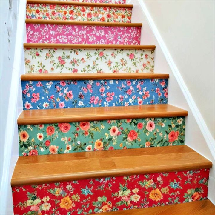personalized fabric stair riser