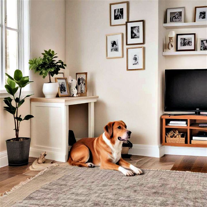 pet friendly corner in your family room