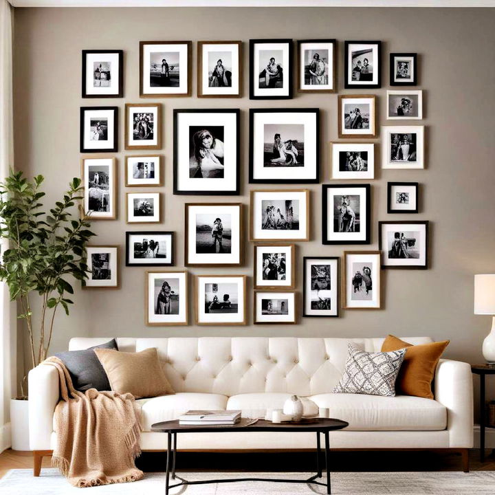 photo frames living room wall decor