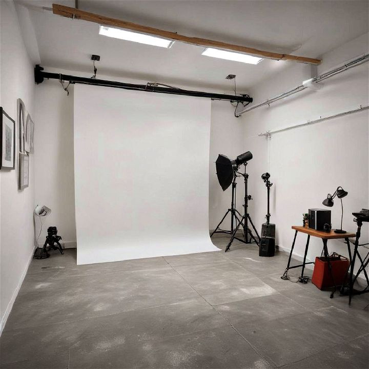 photography studio for garage conversion