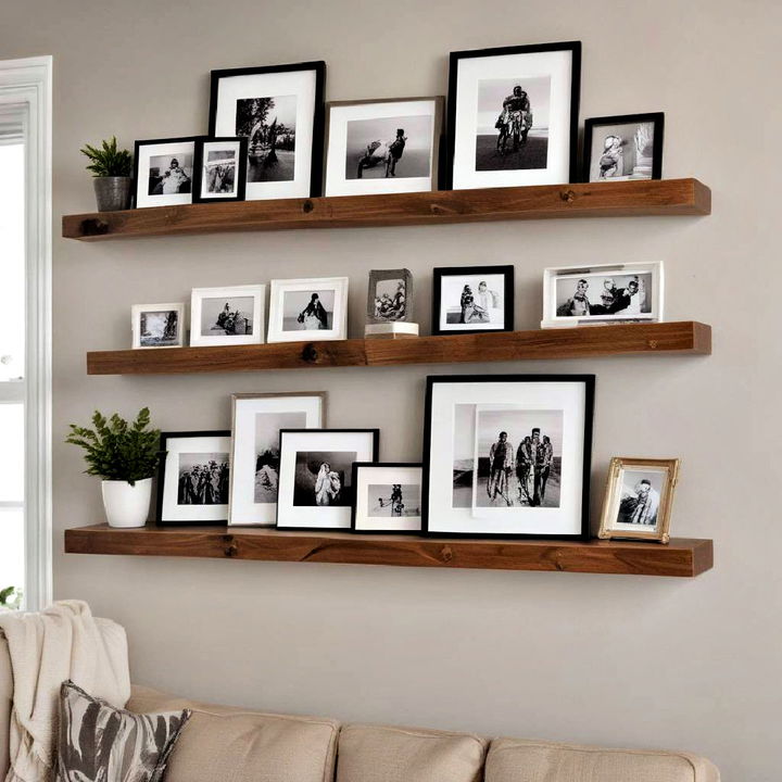 picture ledges to add personality