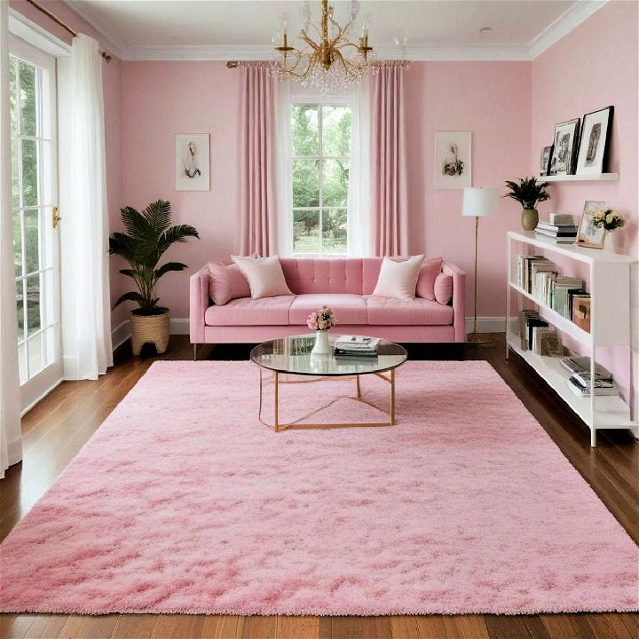 pink area rug for living room