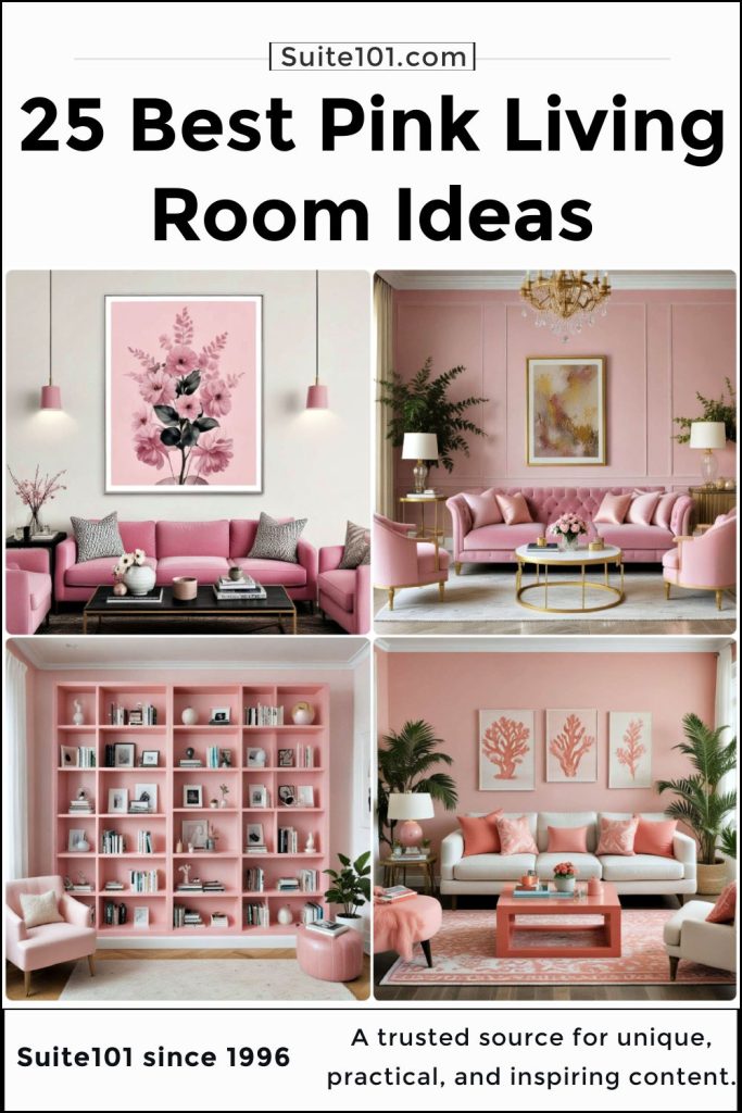 25 Pink Living Room Ideas That Are Easy To Achieve