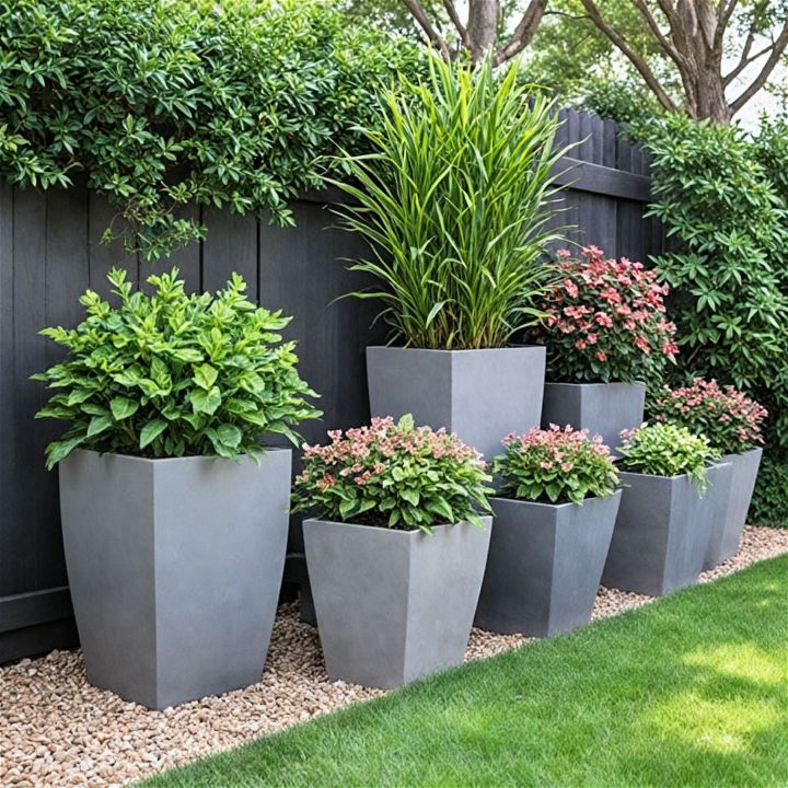 planters to bring life to your backyard
