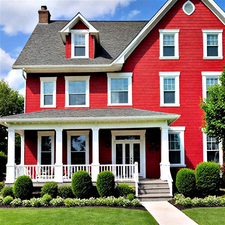 playful and lively apple red exterior