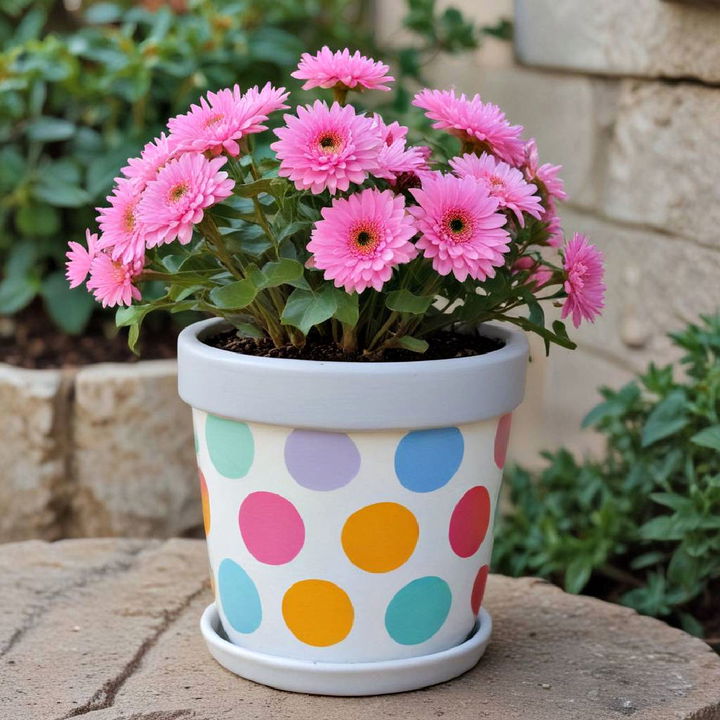 playful polka dots pot