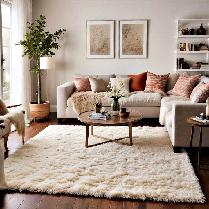 plush rug to maximize comfort