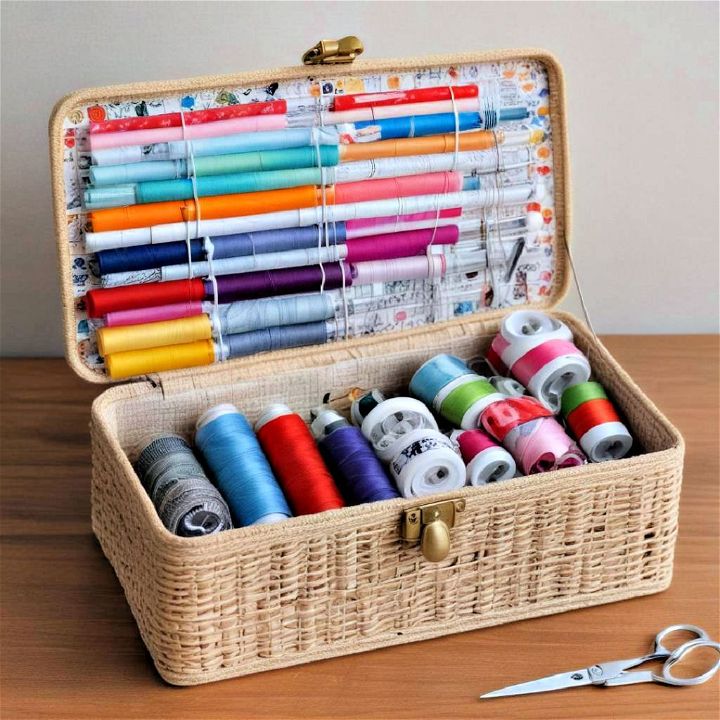 portable and convenient sewing baskets