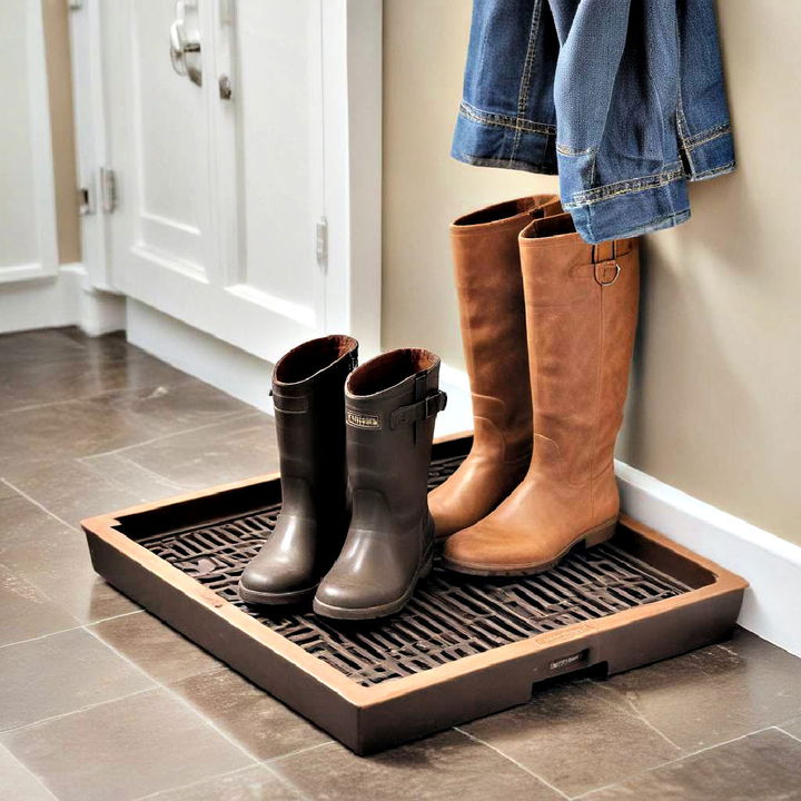 portable boot tray idea