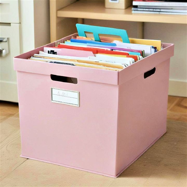 portable filing box idea