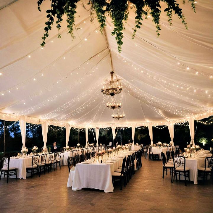 practical and stylish reception tent