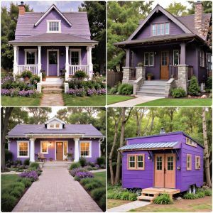 purple house exterior ideas