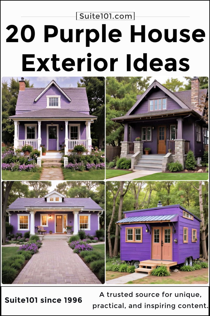 purple house exterior ideas to copy