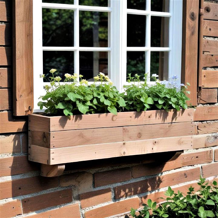 recycled material window box