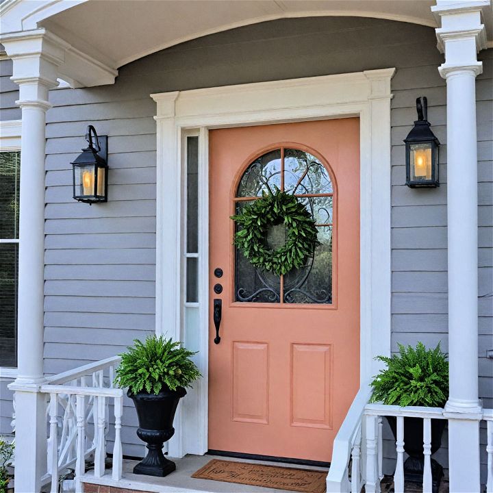 refresh your entrance with a painted door