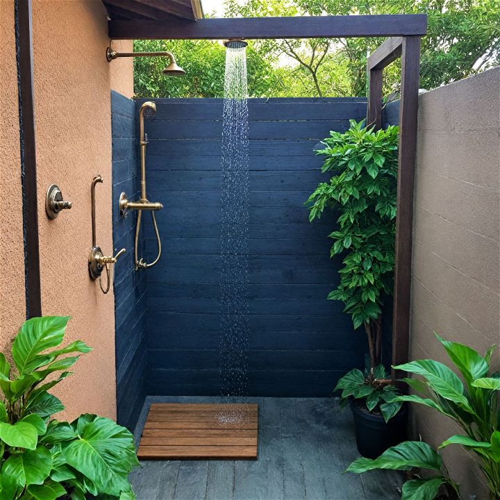 refreshing and convenient outdoor shower