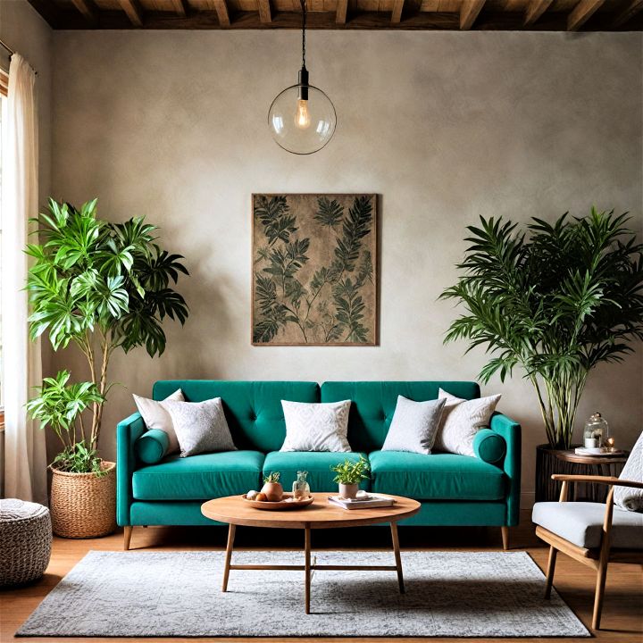refreshing nature inspired living room decor