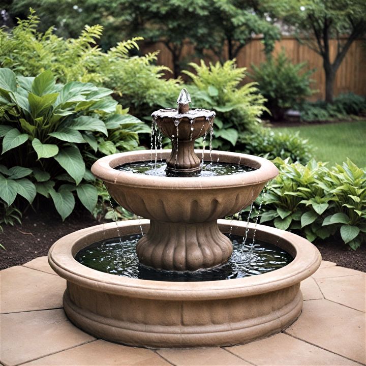 relaxing and soothing water feature