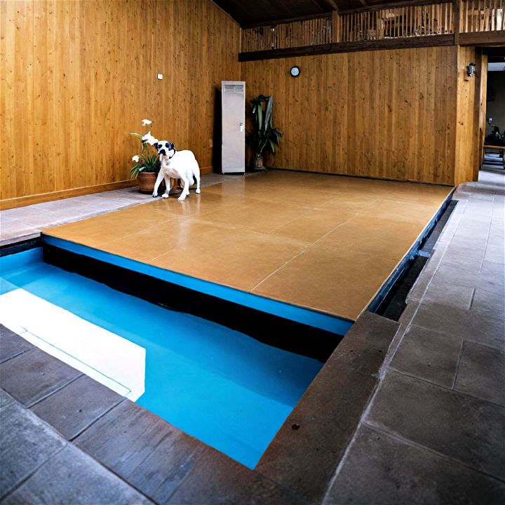 retractable floor pool