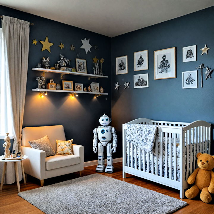 robot revolution baby boy nursery