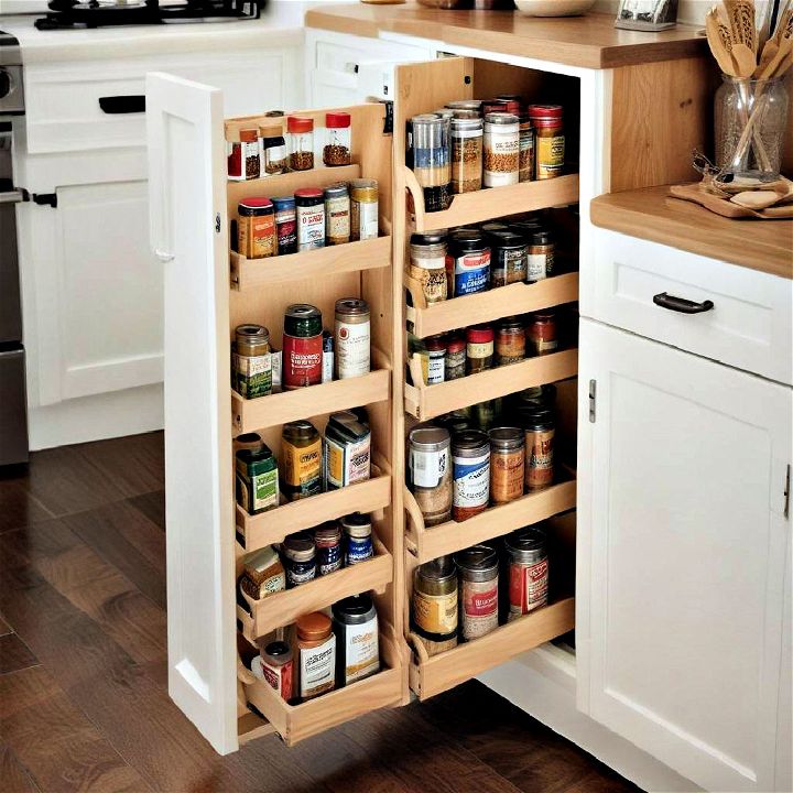 roll out pantry for small kitchens