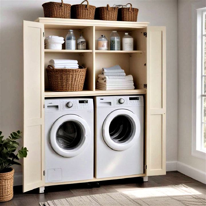 rolling cabinets for laundry room