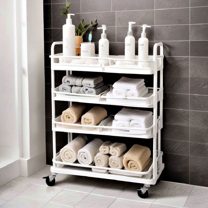 rolling cart for the bathroom