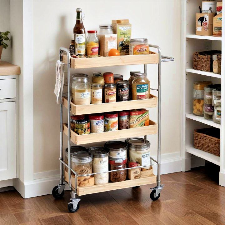 rolling cart for walk in pantry