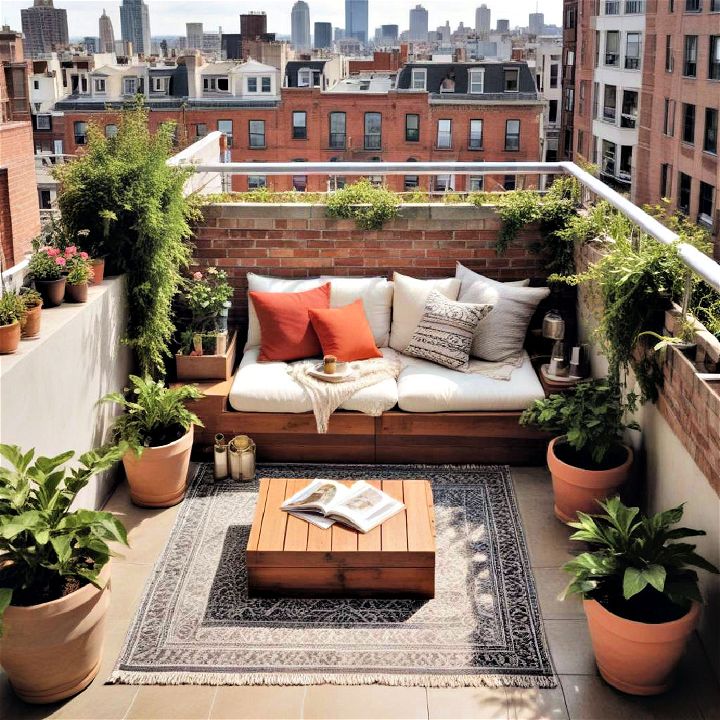 rooftop open air reading nook