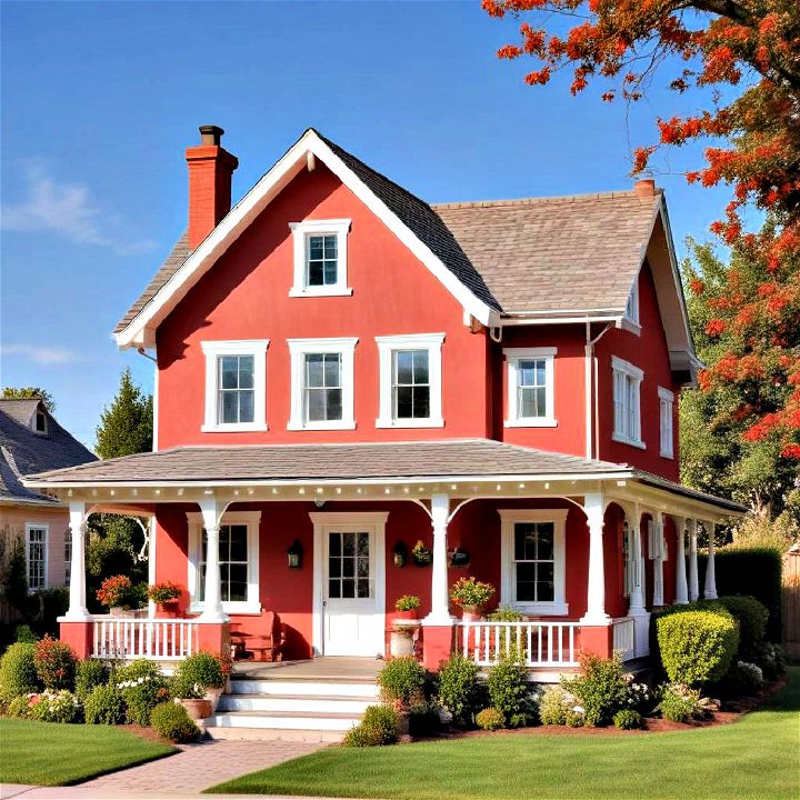 rose red exterior to bring a charming hue