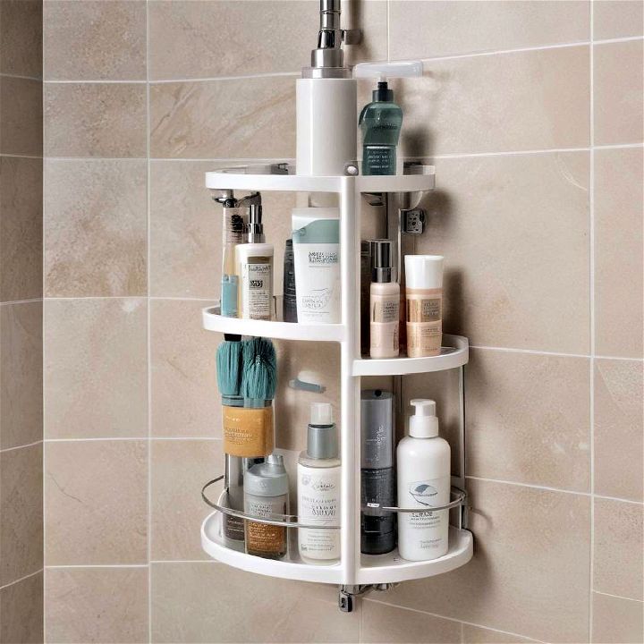 rotating shower organizer