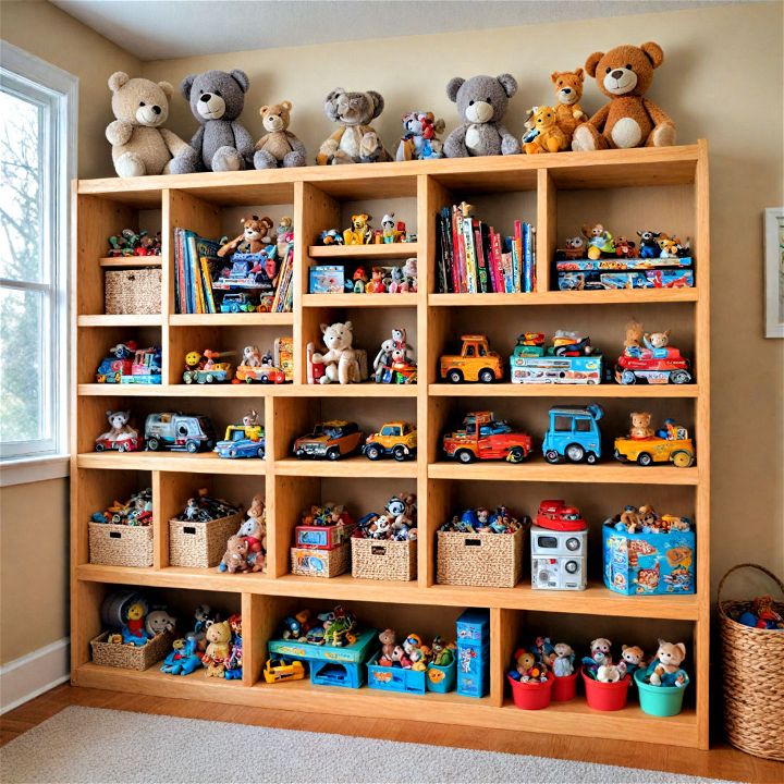 rotating toy display for kids room