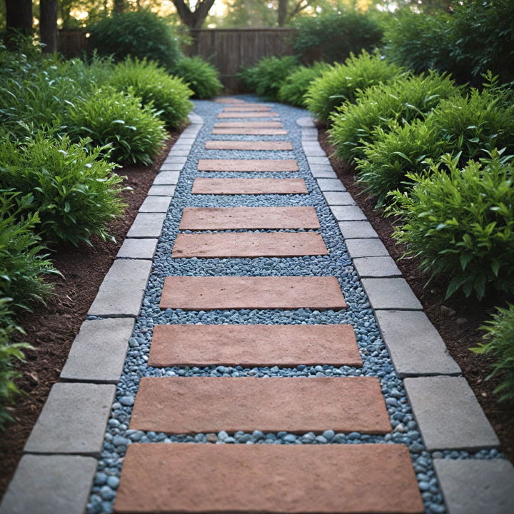 rustic charm gravel walkway