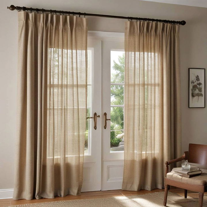 rustic charm natural fiber curtains