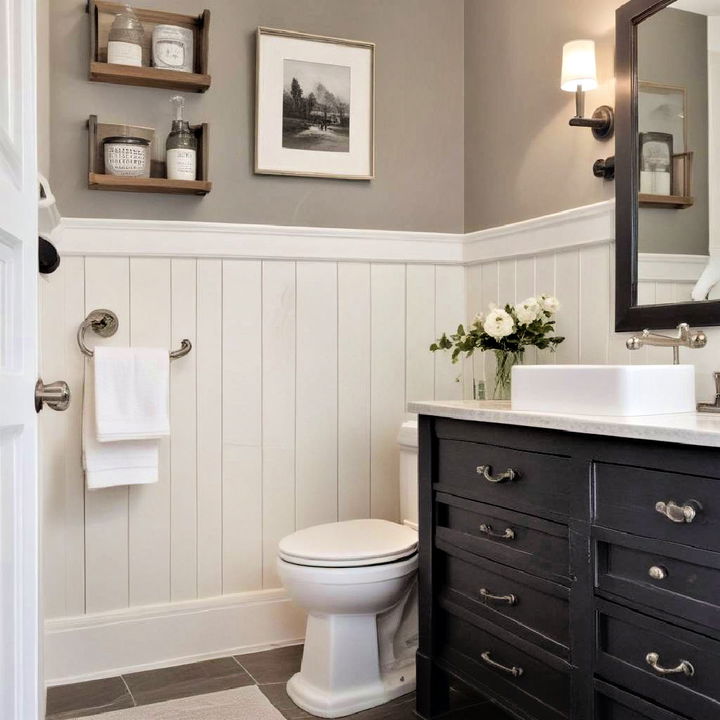 rustic coastal shiplap wainscoting