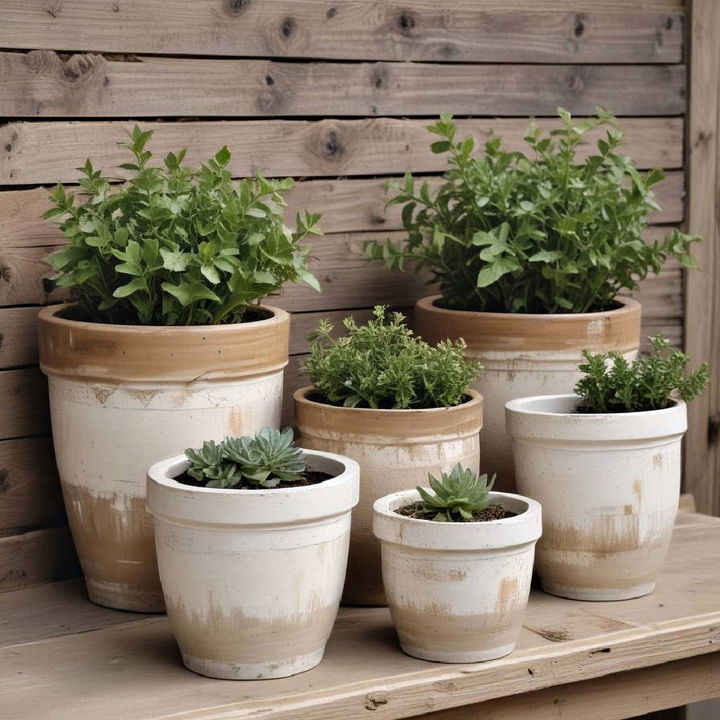 rustic farmhouse pots