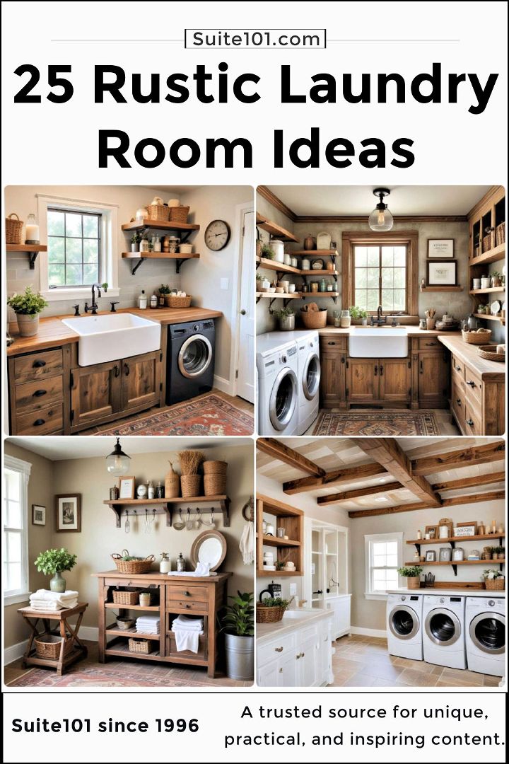 rustic laundry room ideas to copy