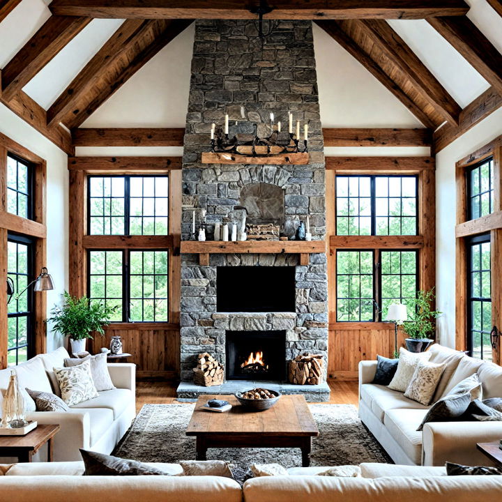 rustic living room for a cozy retreat