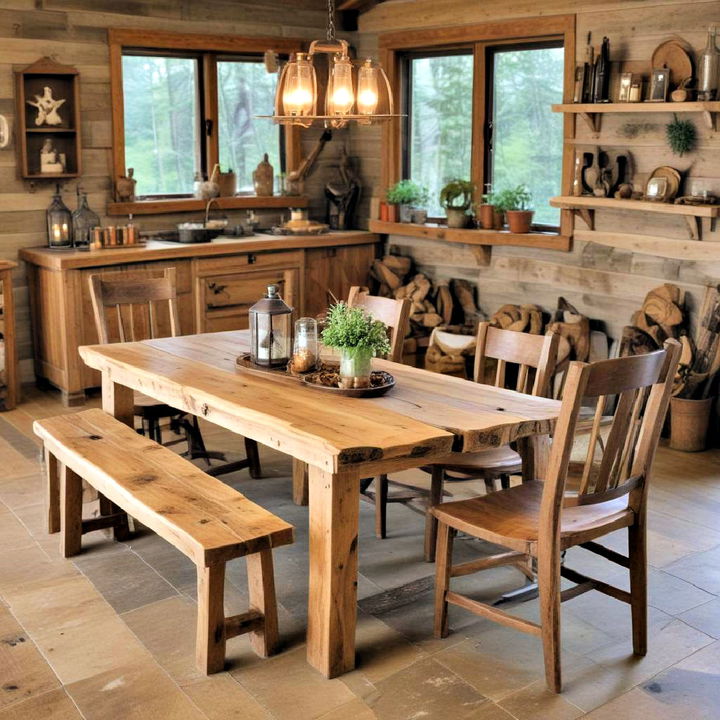 rustic wooden furniture