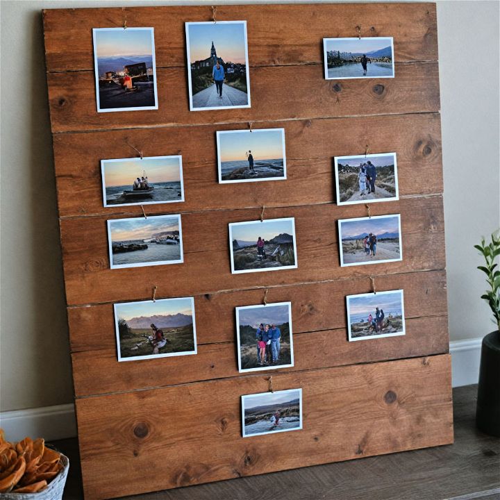 rustic yet elegant wooden photo panels
