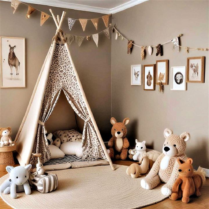 safari inspired hideouts for toddler room