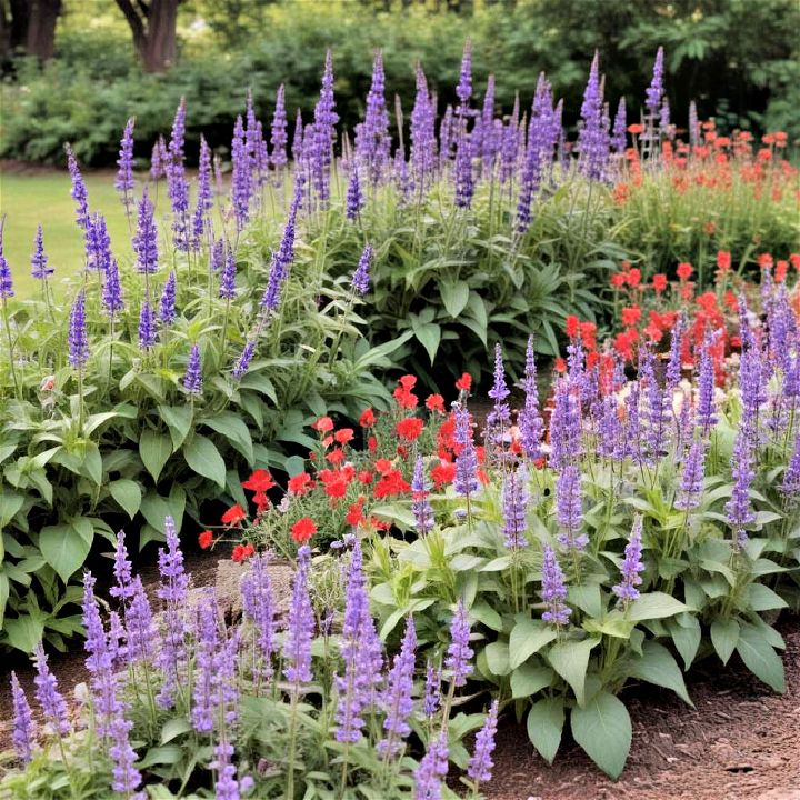 salvia for perennial flower bed