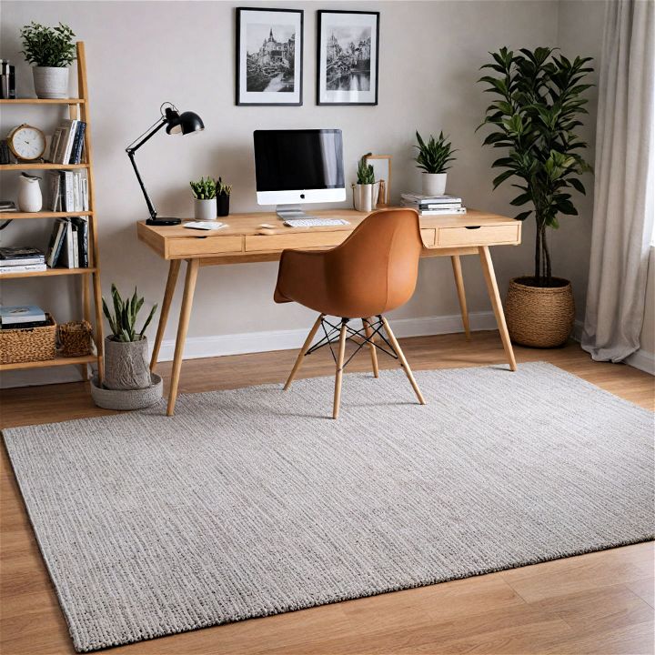 scandinavian design rug to enhance your office