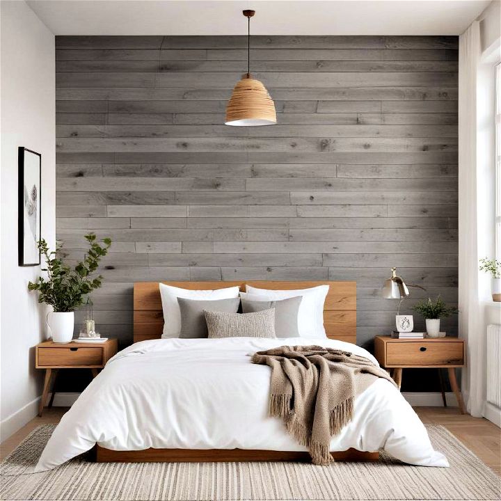 scandinavian shiplap accent wall