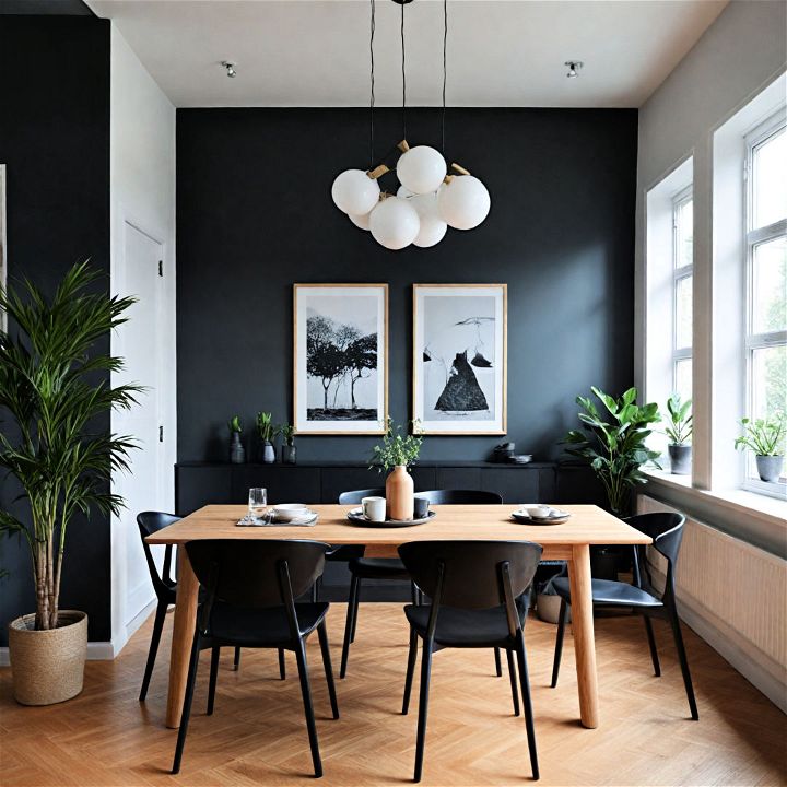scandinavian style modern dining room